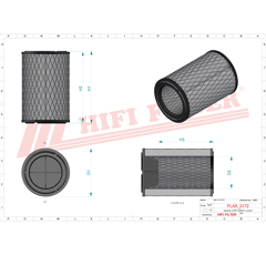 Filtre à air primaire adaptable HIFI FILTER SA16023
