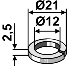 Federring Ø21x2,5xØ12