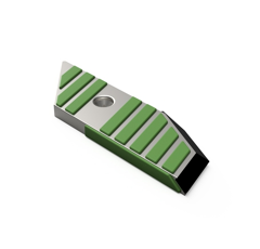 Pointe Gauche carbure 2 faces et rechargement pour charrue LEMKEN 3364157 adaptable