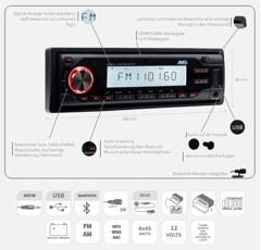 AMS Bluetooth Radio CB-710 BT