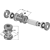 Palier complet 95 x 115 mm pour déchaumeur KVERNELAND 121135 - KK121135R -  adaptable