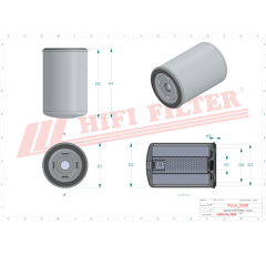 Filtre à huile adaptable HIFI FILTER SO8149