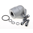 Winkel-Schraubflansch 90°   IG 1/2"BPSmax. Betriebsdruck 315 bar,O-Ring 23,81 x 2,62, 3-Loch-Flansch  WF40IGBSP123