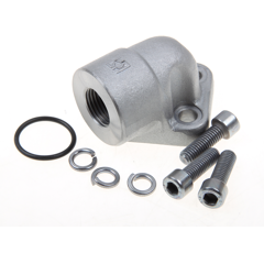 Winkel-Schraubflansch 90°   IG 1/2"BPSmax. Betriebsdruck 315 bar,O-Ring 23,81 x 2,62, 3-Loch-Flansch  WF40IGBSP123