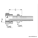 Pressnippel ORFS 11/16"-16UNF  DN131116ORFSIG Alfagomma