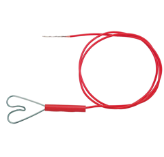 Zaunanschlusskabel rot Herz/abisoliert