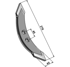 Soc 270 x 16 mm adaptable 