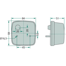 Feu arrière gauche/droite pour JOHN DEERE AZ51917 - HELLA