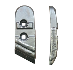 Pointe Droite carbure, rechargement pour charrue DURO 6432 adaptable