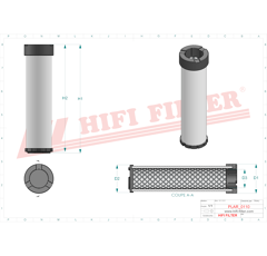 Filtre à air sécurité adaptable HIFI FILTER SA160102