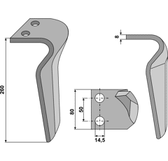 Kreiseleggenzinken - links RHORT05L RH  Alpego