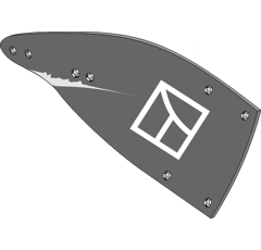 Versoir droit pour charrue ÖVERUM 35020 adaptable - Blacksteel©