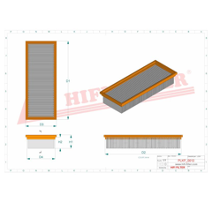Filtre habitacle adaptable HIFI FILTER SC50022CA