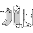 Fräsmesser Rechts 190 x 80 Meritano Nachbau