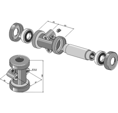 Cojinete completo 190 mm para rastrojador FROST 0503611000 adaptable