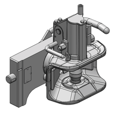 Zugmaul automatisch,W= 320 S38, Ø 38 mm Bolzen, CH-I, Scharmüller