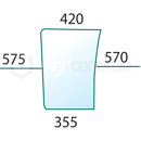 Pare-brise inférieur D de machine agricole CASE IH 1340197C1 adaptable