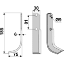 Fräsmesser Links 185 x 30 Bertolini Nachbau
