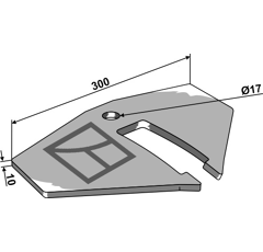 Aileron Hi-Lift 10 mm P09060 adaptable - BlackSteel©