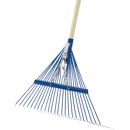 Râteau à gazon métalique 600 mm à 24 dents plates