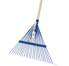 Râteau à gazon métalique 600 mm à 24 dents plates