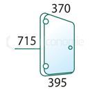 Vitre latérale G. pour machine agricole SAME 0.012.1437.0 adaptable