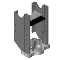 Lagerbock HVLB, Kugel 80W= 330 S32, Lindner Geotrac, Schwarz     