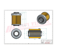 Filtre hydraulique adaptable HIFI FILTER SH69006