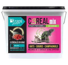 Souricide raticide pro broditec céréal mix 5 kg - ZAPI