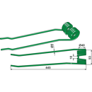 Dent de fenaison pour faneuse FELLA 490046 adaptable - BlackSteel©