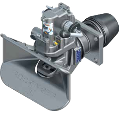 Flanschzugmaul automatisch, 160x100 mm, Ø 38 mm Silber      