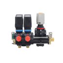 Bloc de 2 vannes électriques - 3 voies + soupape de securité ARAG