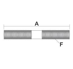 Tige de suspente pour JOHN DEERE L200758 adaptable