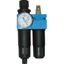 Detendeur + filtre + lubrifiant manomètre Ø 50 mm - 2200 l/mn