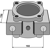Corps de palier 182 x 105 mm adaptable