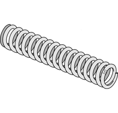 Ressort de pression 21 x 78 x 570 mm pour cultivateur adaptable