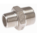 Mamelon double raccord réduit 20 bars inox