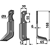 Lame droite pour Fraise/Rotavator BERTOLINI 17002 adaptable - 
