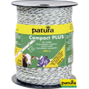 Fil électro-plastique COMPACT PLUS tressé blanc/vert 500 m - PATURA