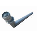 Tube galva coudé 3 m x Ø 200 mm