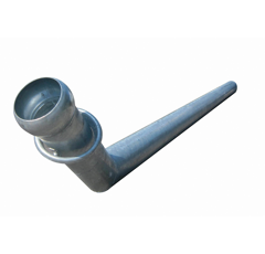 Tube galva coudé 3 m x Ø 200 mm