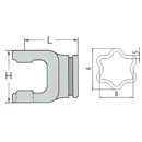 Rillengabel B50930T- 61,0 x 47,0 S5 Benzi