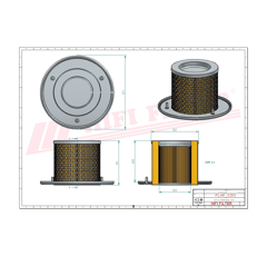 Filtre air sécurité machine agricole SA17112