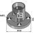 Lagergehäuse - C ± 1mm - Bohrungen 4x11 - Stärke 12 - Durchmesser 120 - Mehrere Marken