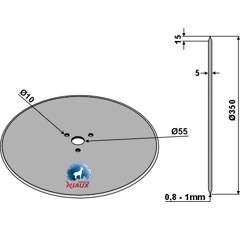 Coutre circulaire Ø 350 x 5 mm adaptable 