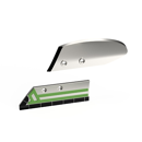 Ensemble soc de rasette Gauche avec plaquettes carbure et rechargement + versoir de rasette Gauche avec plaquettes carbure KVERNELAND 66869 adaptable