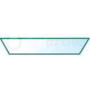 Vitre arrière pour machine agricole SAME 0.011.0802.0/10 adaptable