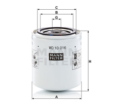 MANN  Ölfiltereinsatz WD10016