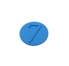 Clip z.Aufsteckdeckel BG4   blau Nr. 7  