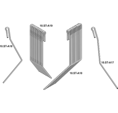 Kit de 22 peignes pour semoir AMAZONE adaptable - Blacksteel©